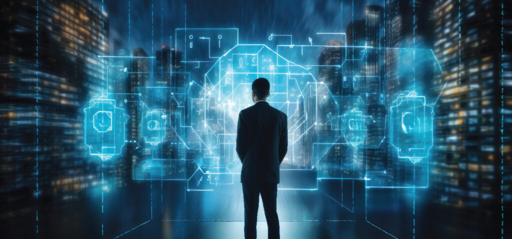 Business process automation illustration